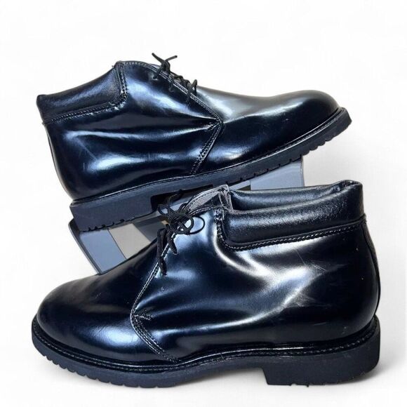 Thorogood Uniform Classic Style Leather Polishable Boots Black Men's 7.5 EE - Picture 1 of 12